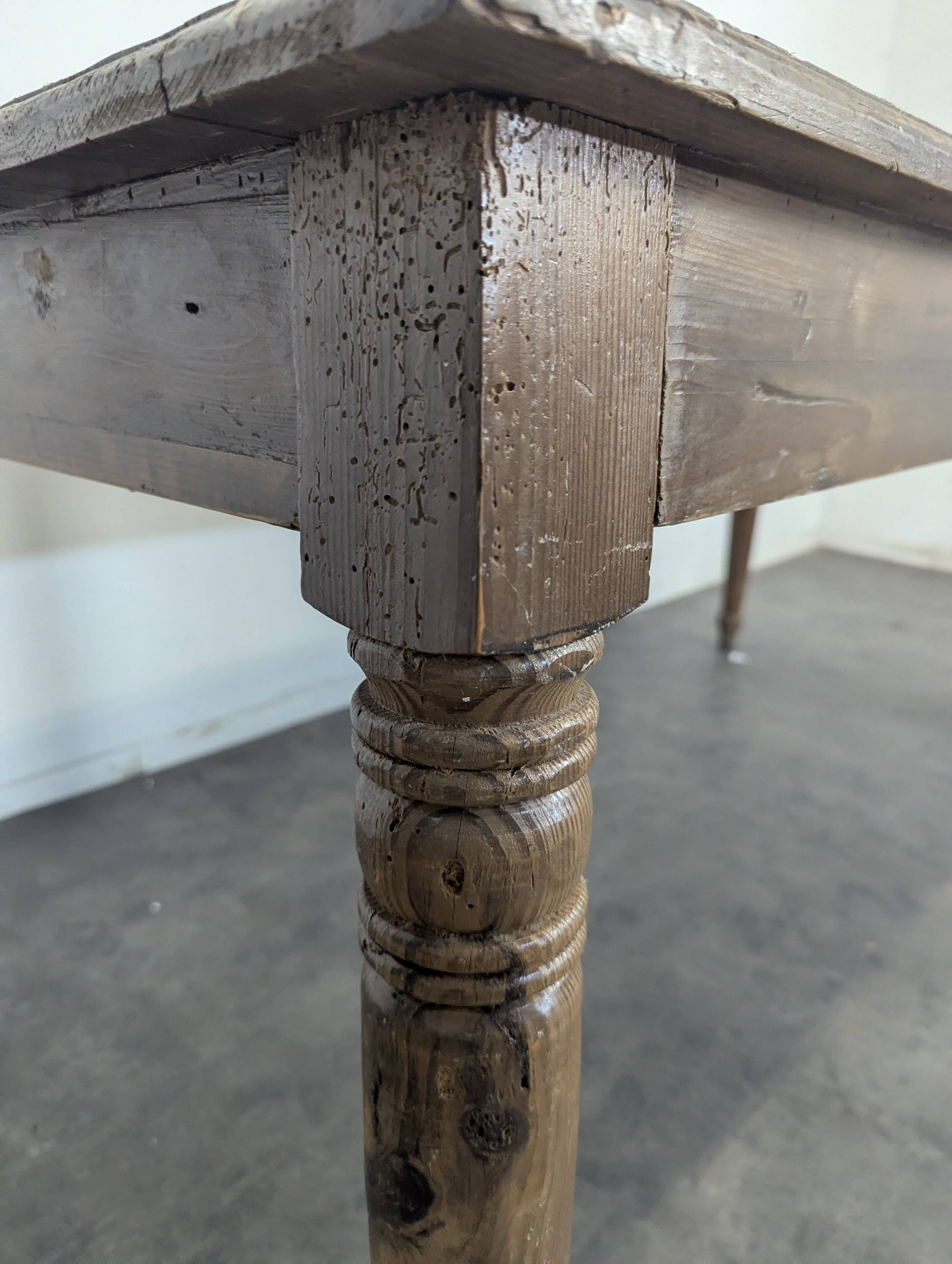 Rustic farmhouse table