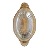 Plat ancien en métal argenté