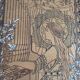 Panneau décoratif en bois type art nouveau