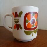 Vintage mug 1970 Mobil Arcopal