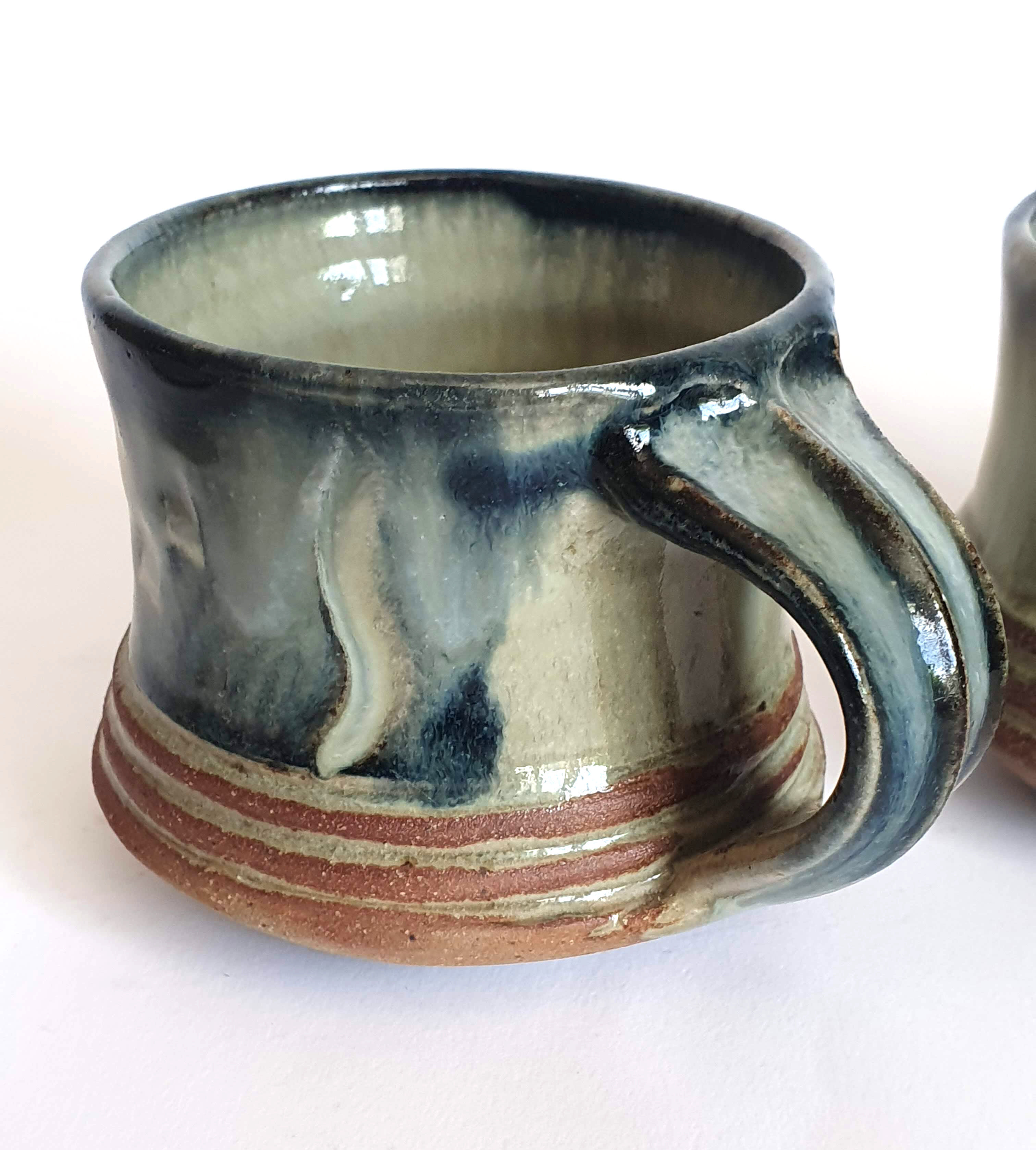 Duo of sandstone cups from Puisaye