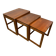 Mid-Century Retro Vintage Teak Nest of Tables 1960  Scandinavian-Inspired •