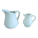 2 antique pitchers in white earthenware