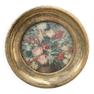 Small vintage golden frame