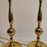 Two table lamps, in metal with brass alloy by Svend Mejlstrøm at MS