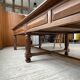 Solid walnut farmhouse castle table 1900 XXL