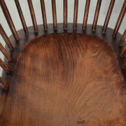 Antique English Windsor highback chair from the 19th century