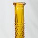 Italian carafe amber diamond tip motif Empoli, blown glass Italy circa 1950