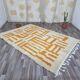 Handmade Berber rug Azilal orange size 150 x 250 cm