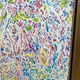 Oil painting signed armand bouvier fauvism style walkers ss le bois