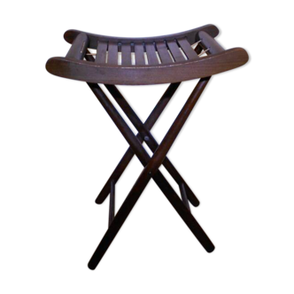 Folding wooden stool, plant holder