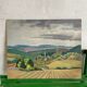 Painting oil landscape countryside 1942