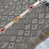 Small and famous Berber Zanafi rug, Taznakht handwoven, wool rug