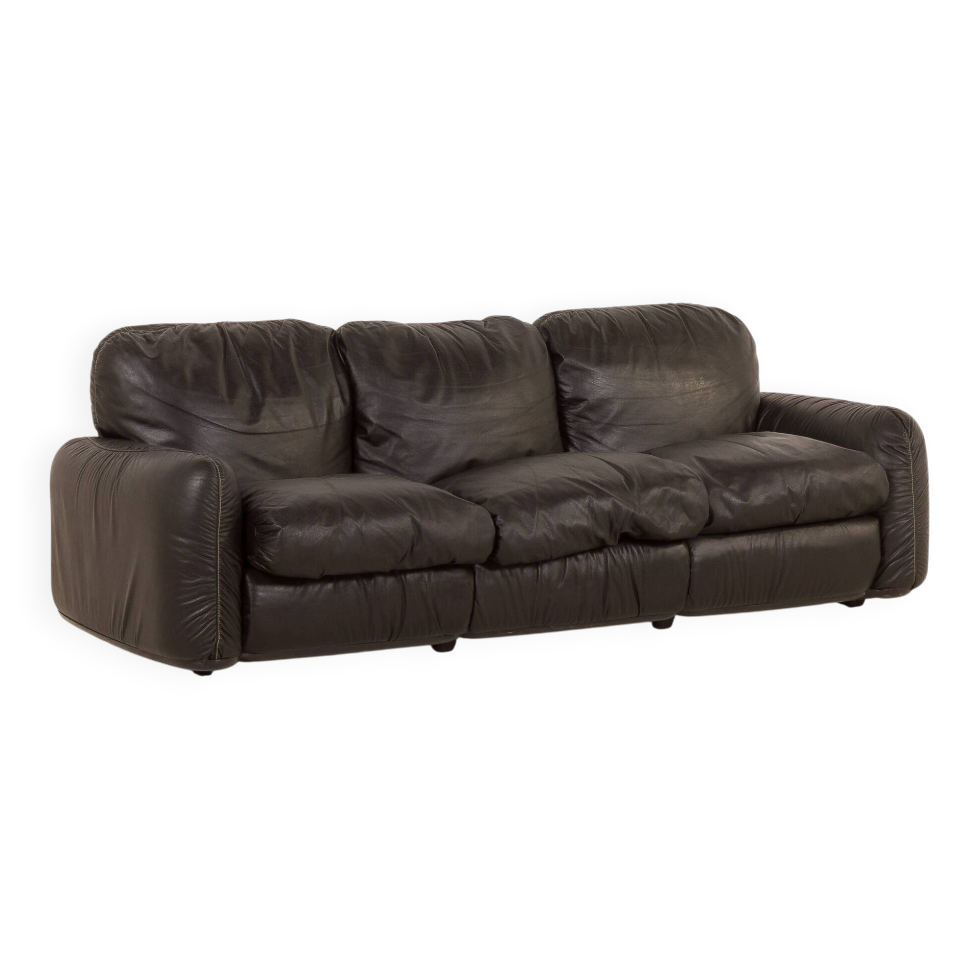 Vintage Piumotto Three-Seater Sofa by Arrigo Arrigoni for Busnelli, 1970s