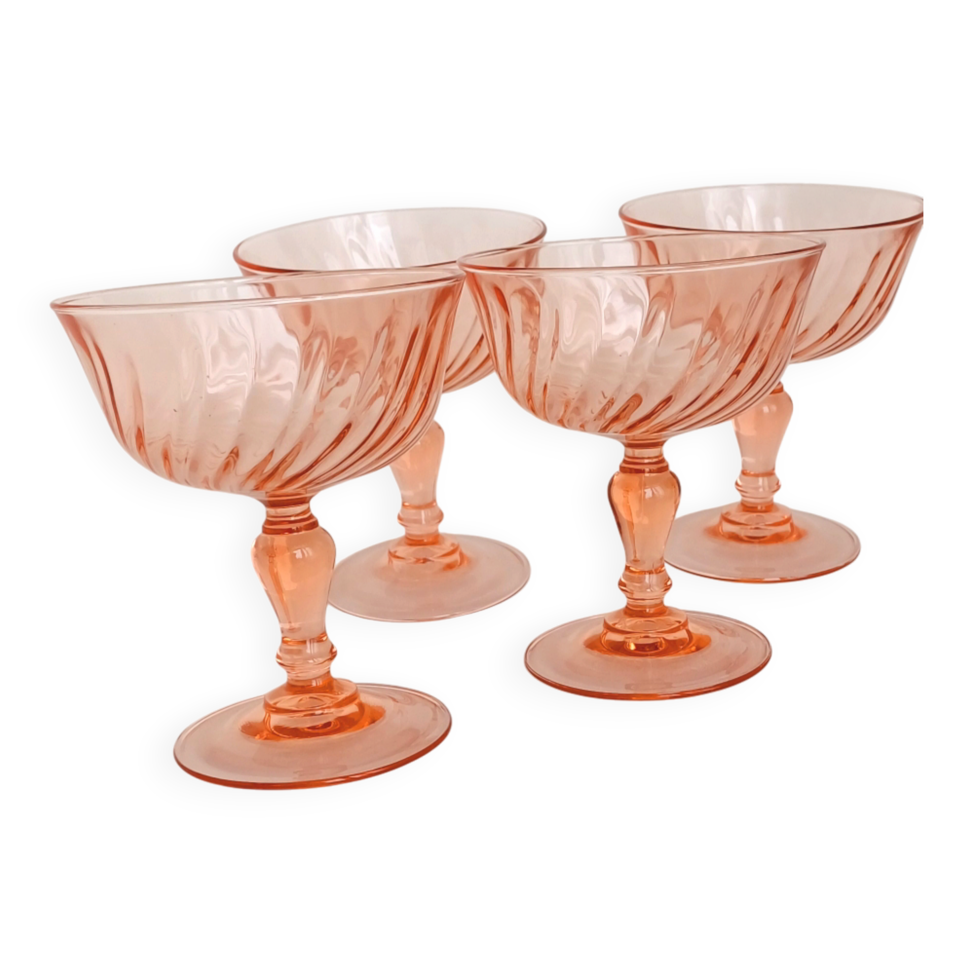 Rosaline vintage champagne flutes