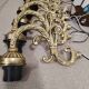 8 brass wall lights
