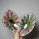 Pair of multicoloured glazed ceramic studio dishes, vintage 1960s.
