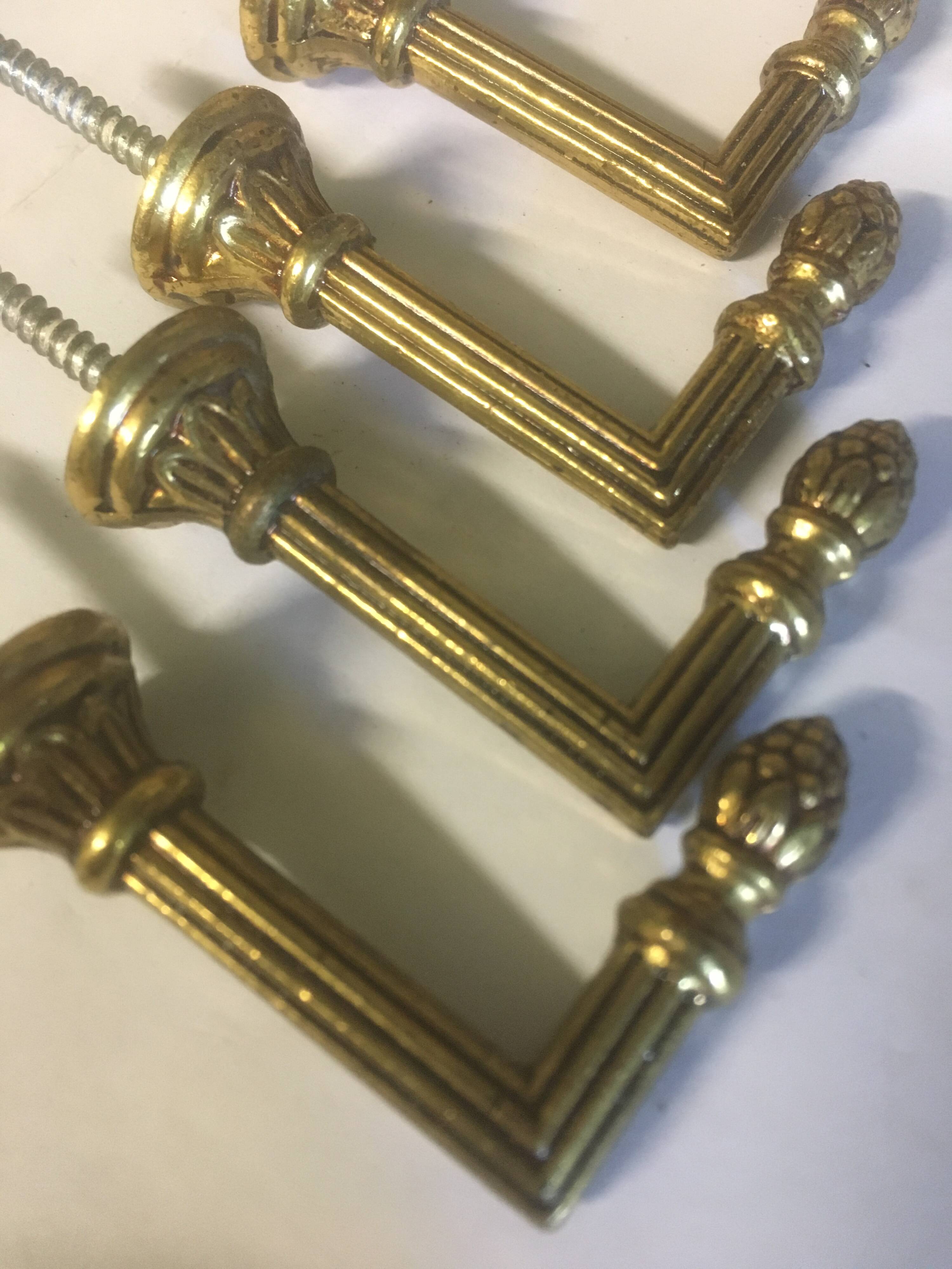 Brass tiebacks (pair)