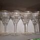 Set of 4 vintage bistro glasses with gold rim, year 19