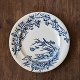 Pair of Terre de Fer plates from the Clairefontaine JS & cie earthenware factory, Chasse model