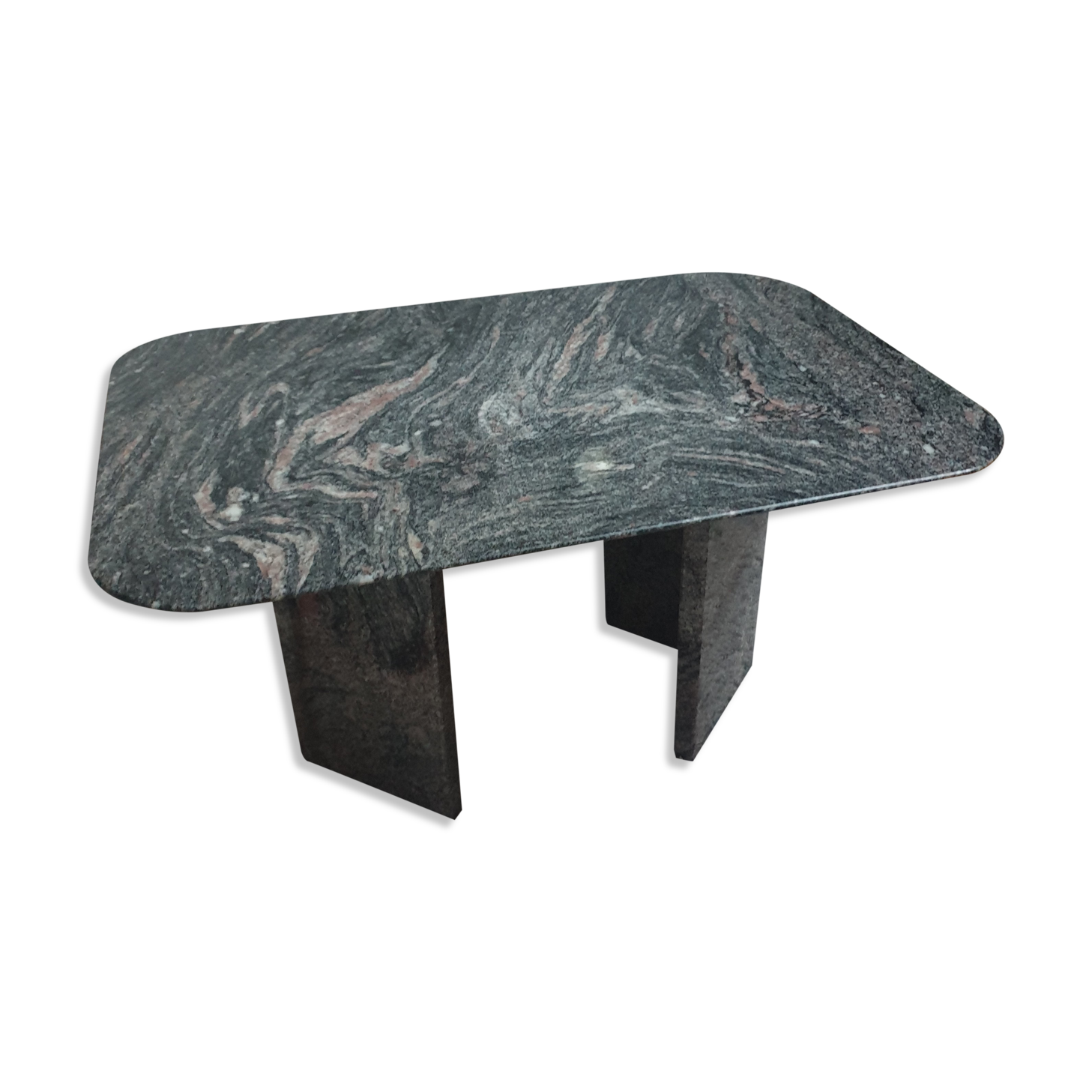 Vintage granite coffee table