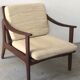 Fauteuil scandinave en palissandre