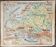 Old school map Vidal-Lablache Mézières 12, T33, 1910 Europe relief