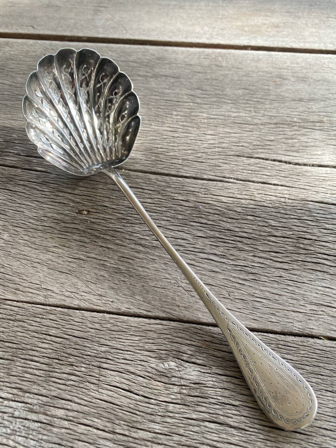 Minerva silver sugar sprinkling spoon