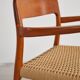 Armchair 56 in teak from the mid-century by Niels O. Møller, J.L. Moller