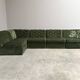 Modular corduroy lounge sofa by Laauser, 1970s