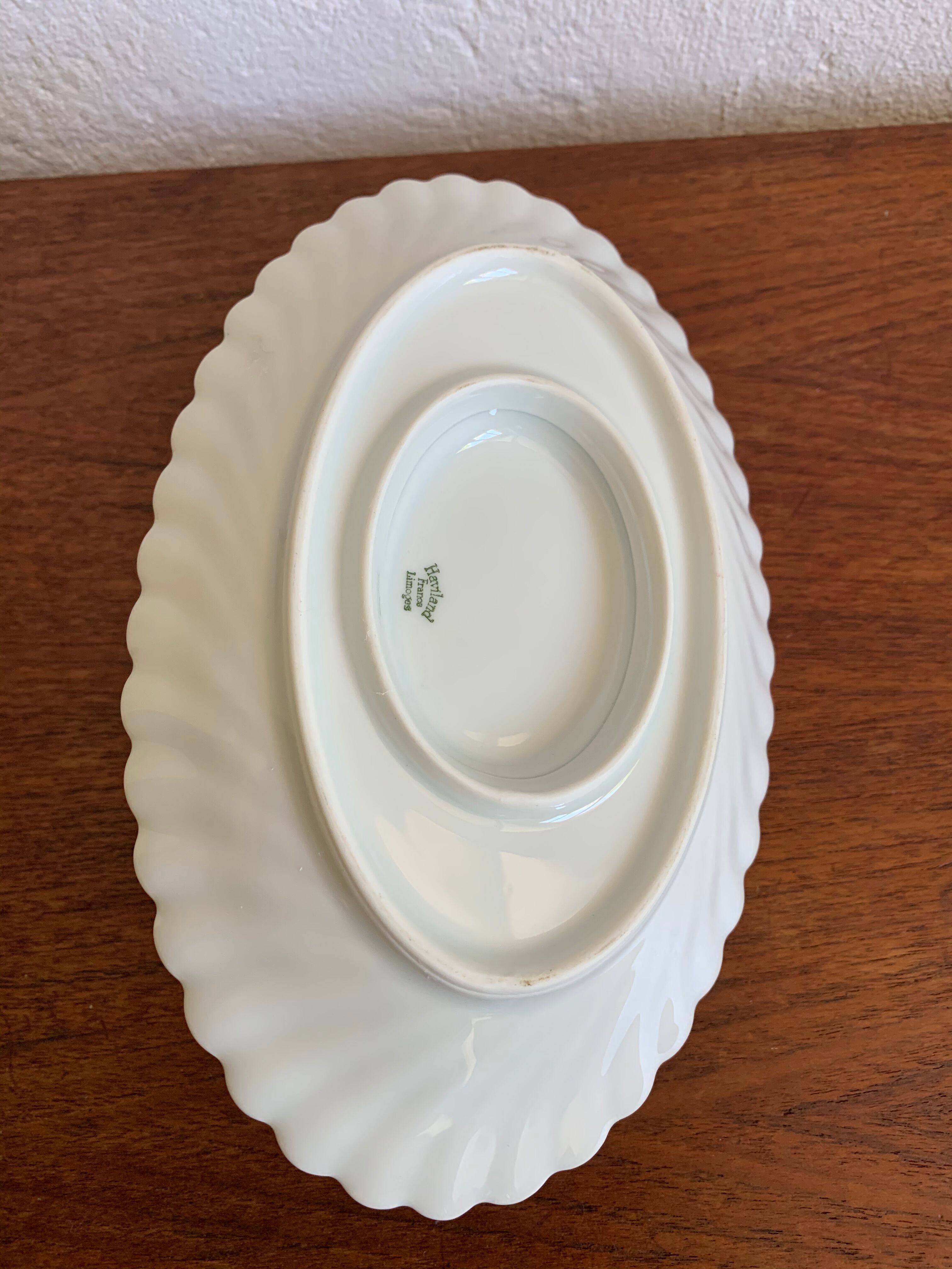 White porcelain saucer Haviland torso model