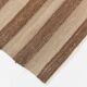 Dark Brown & Beige Striped Pattern Turkish Kilim Rug, 311x394Cm