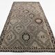 5x9 Cream Brown Handmade Kilim Rug, 151x286Cm