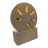 Lamp in stone of the Gard carved 1970