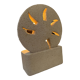 Lamp in stone of the Gard carved 1970