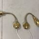 Brass flexible wall lamps, set of 2, 1960’s
