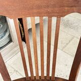 American oak swivel armchair