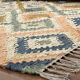 Cotton handwoven rag rug, recycle fabric