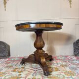 Mahogany tripod pedestal table from the 19th century Restoration period
