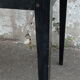 Black lacquered pine desk table