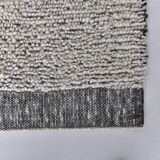 Tapis vintage moderne blanc et noir 7x10 206x297 cm
