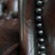 Brown Cowhide Leather Chesterfield Wingback Chair