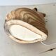 Vallauris lamp by Grandjean Jourdan 1950, vintage faux bois ceramic