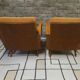 Pair of corduroy armchairs from the 1950s