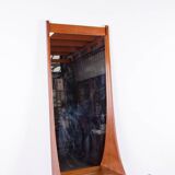 Large Danish Teak wall mirror by Pedersen and Hansen 1960.