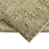 Handmade oriental beige carpet 200 cm x 298 cm