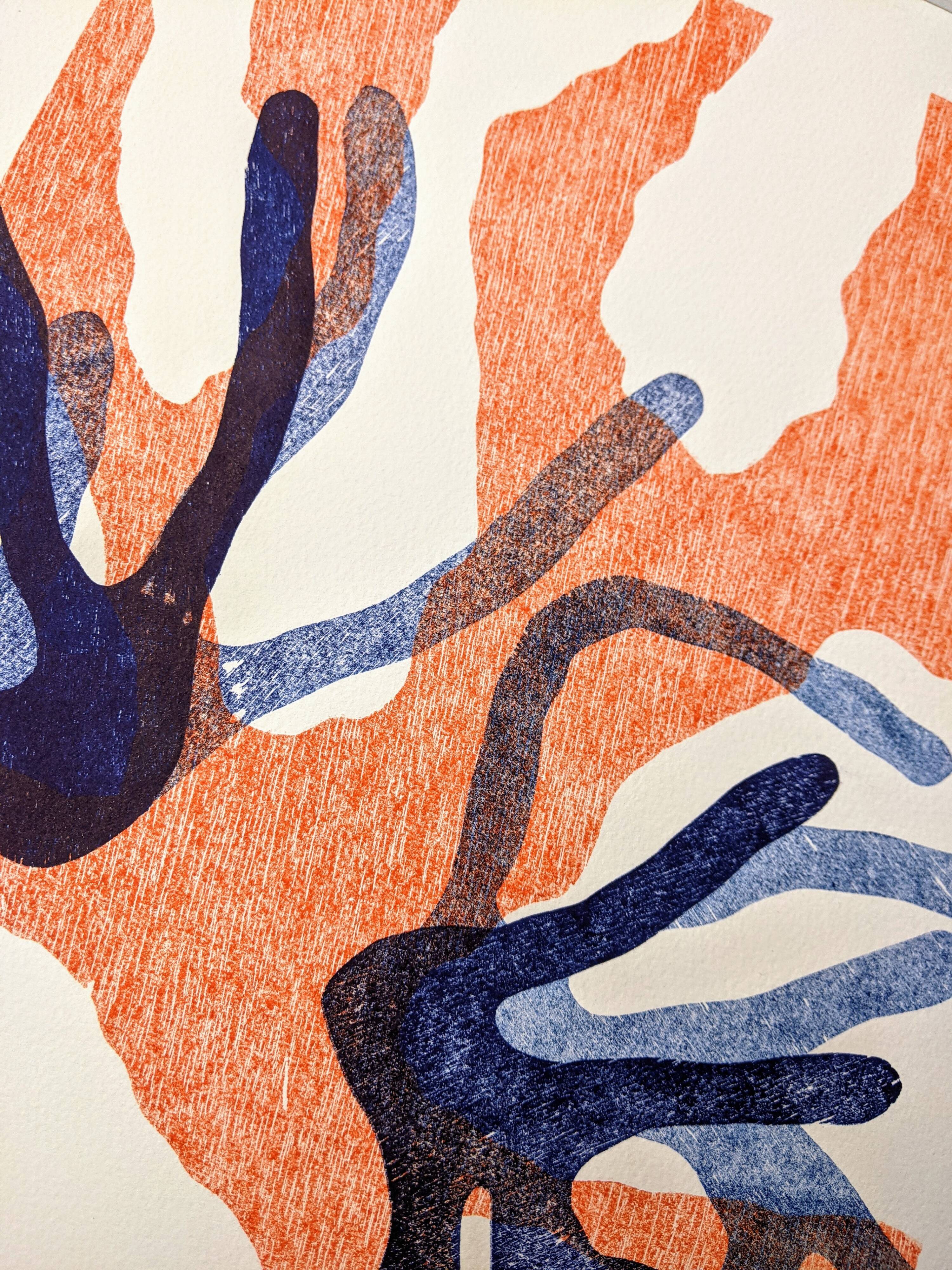 Poster printed in wood engraving