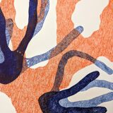 Poster printed in wood engraving