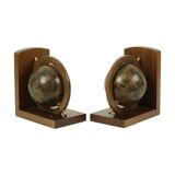 Serre-livres Globe en bois italien Mercurio D'oro