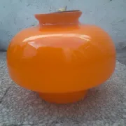 Vintage suspension in orange opaline - Space Age / Pop Art design year
